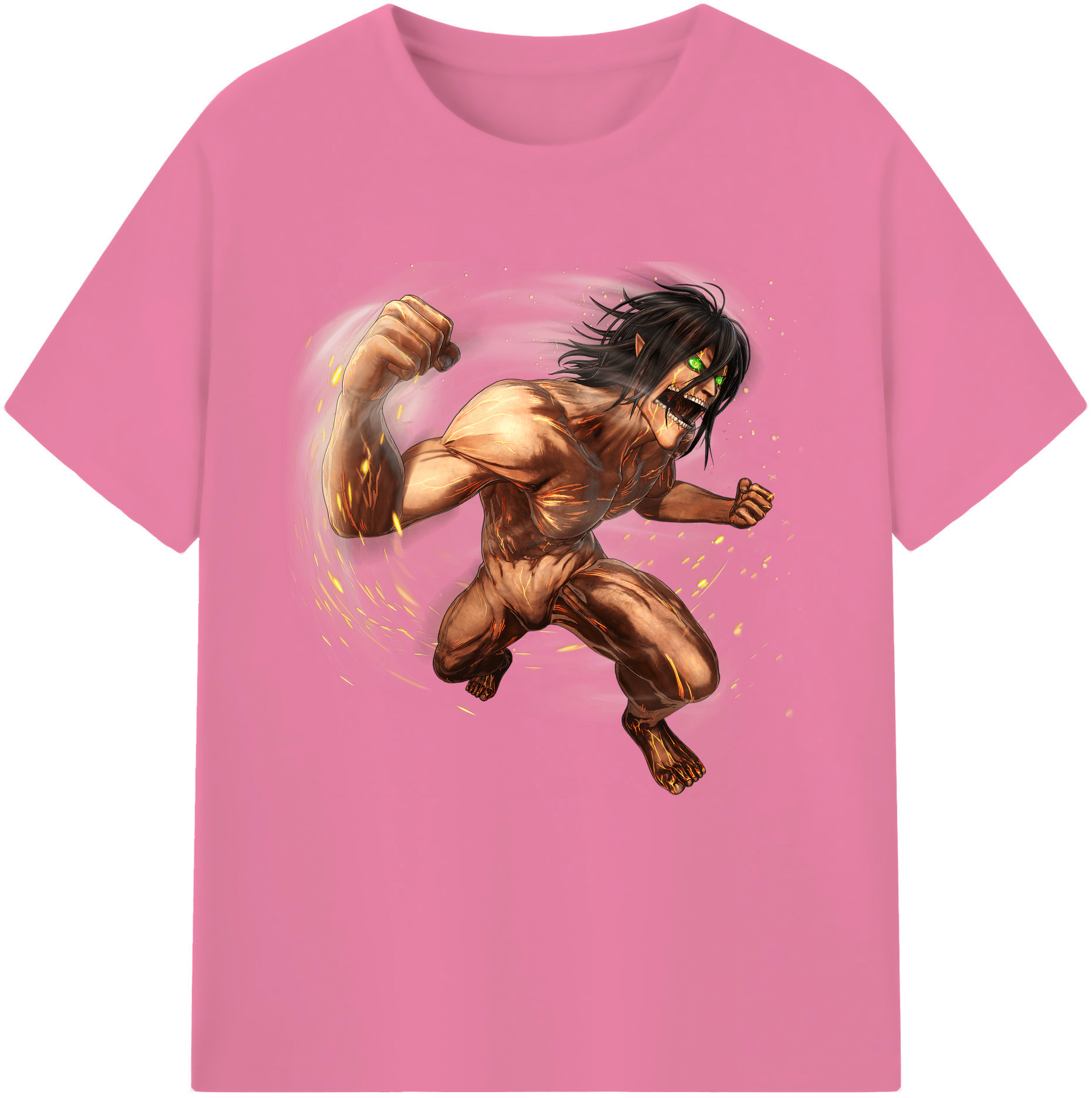（画像用） 進撃の巨人 Attack on Titan 綿100％半袖Tシャツ（フロントプリント）